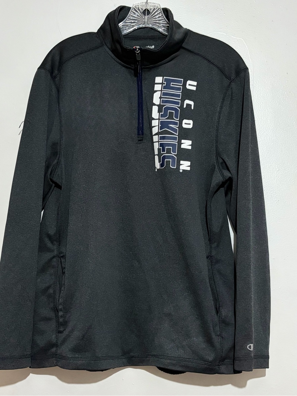 Champion UConn Huskies 1/4 Zip Pullover Adult Medium